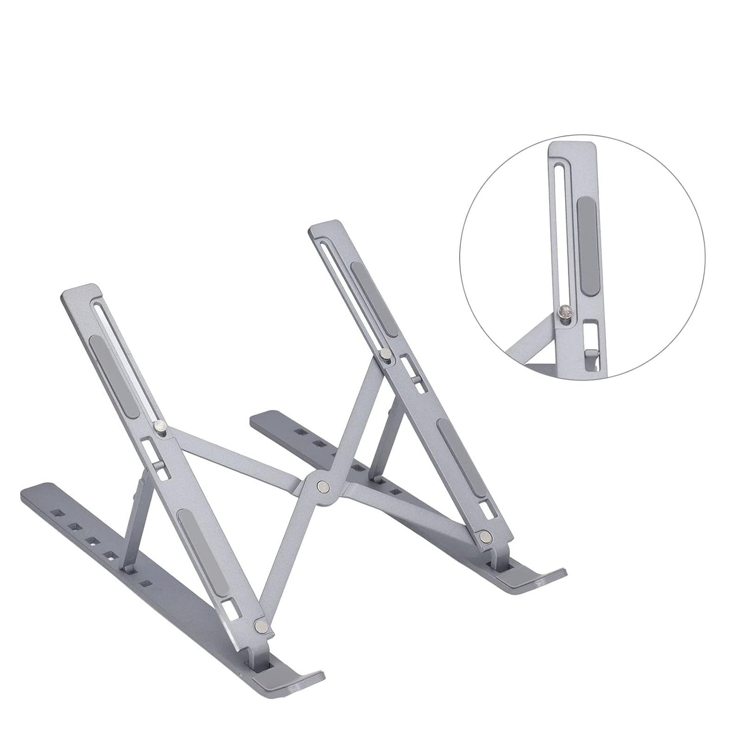 Metal Portable Laptop Stand With 7 Adjustable Angles (1 Pc)